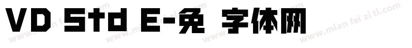 VD Std E字体转换